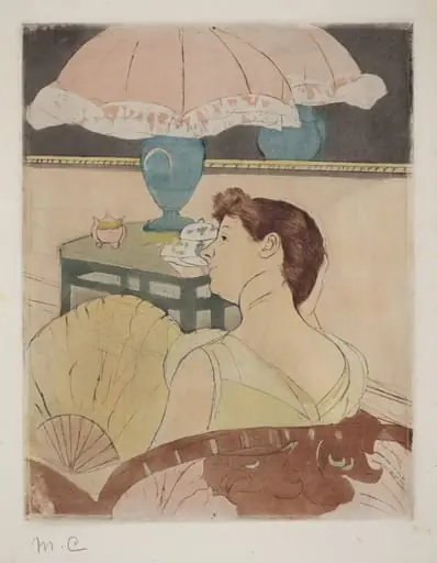 The Lamp, by Mary Cassatt