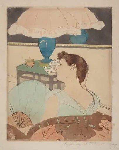 The Lamp, by Mary Cassatt