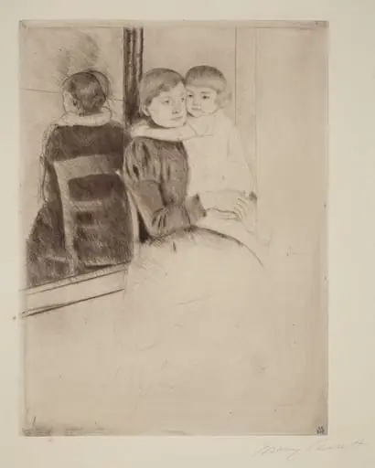 The Mirror, by Mary Cassatt
