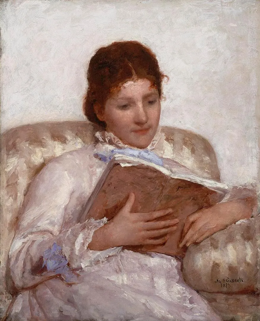 The Reader, by Mary Cassatt, oil, 1889