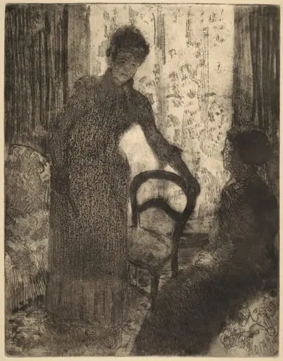 The Visitor, by Mary Cassatt