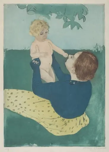 Under the Horse-Chestnut Tree, by Mary Cassatt