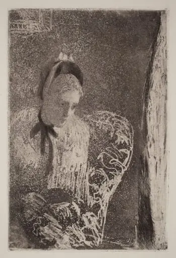 Waiting, by Mary Cassatt