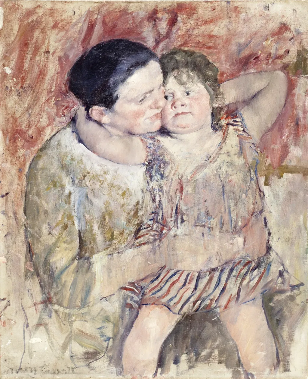 Woman and Child, by Mary Cassatt, oil, 1894