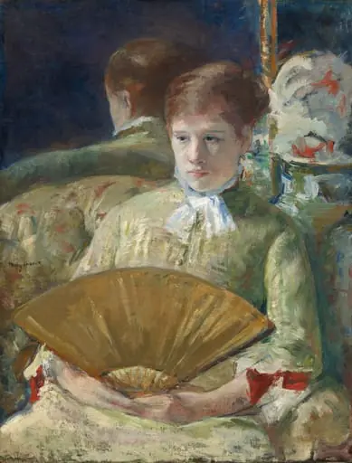 Woman with a Fan, by Mary Cassatt, 1878