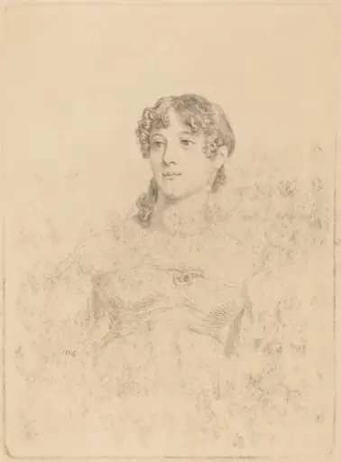 Lady Maria Hooker When Miss Turner at Age Seventeen, by Mary Dawson Turner