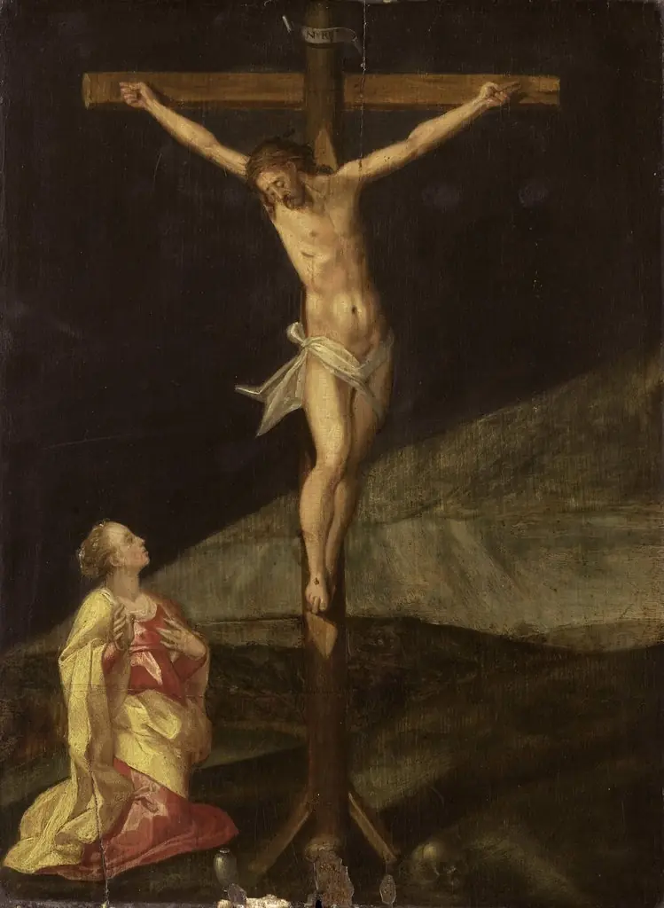 Mary Magdalene at the foot of the cross