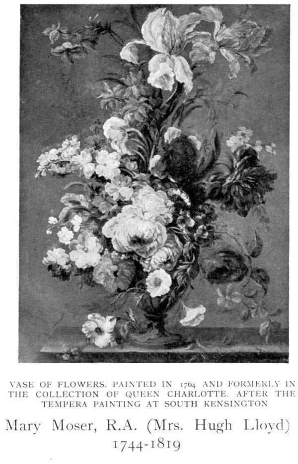 A Vase of Flowers, by Mary Moser