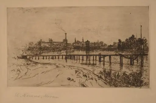 Newark, N.J., from the Passaic, by Mary Nimmo Moran