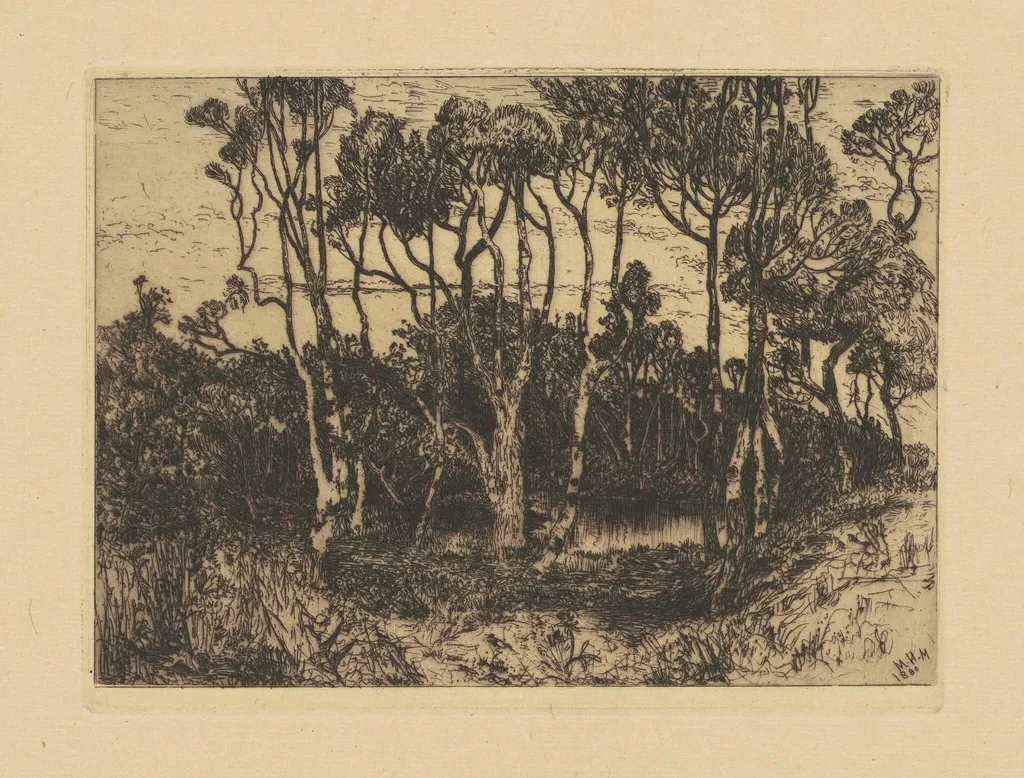 Solitude, by Mary Nimmo Moran, ink, 1880