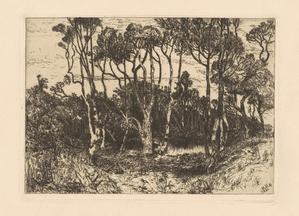 Solitude, by Mary Nimmo Moran, ink, 1880
