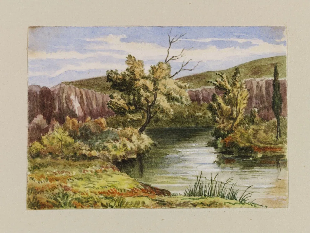 Jordan, by Mary Parker, watercolor, 1825