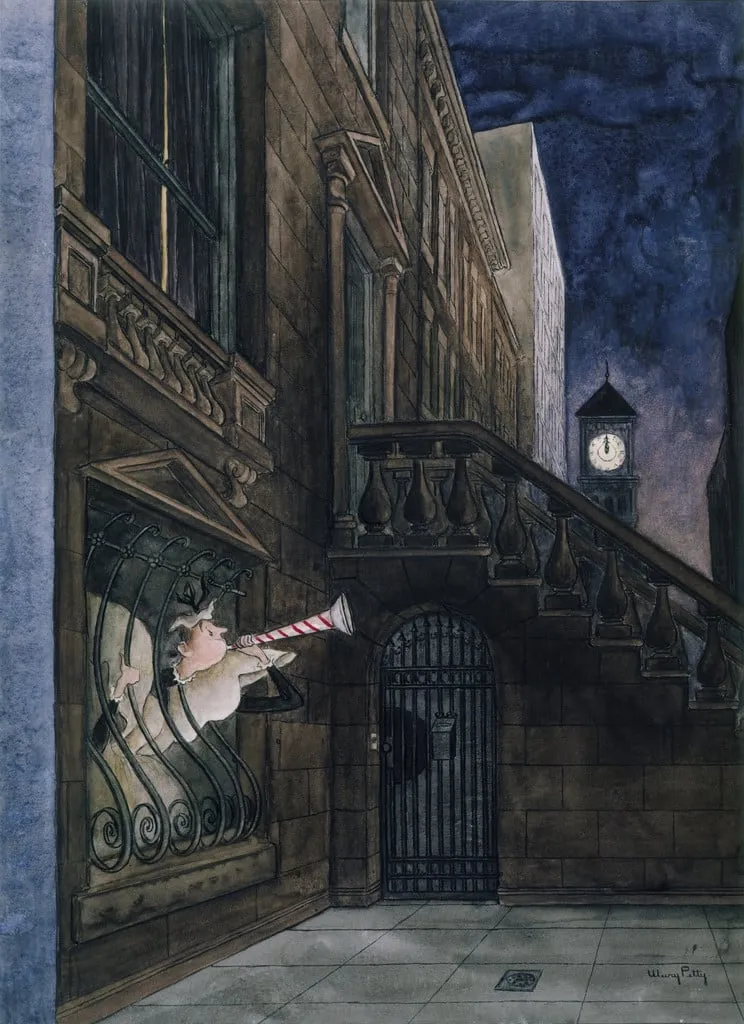Untitled, by Mary Petty, watercolor, 1949