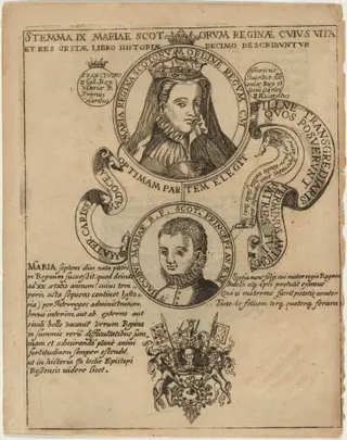 Mary Queen of Scots with James VI of Scotlandand I of England