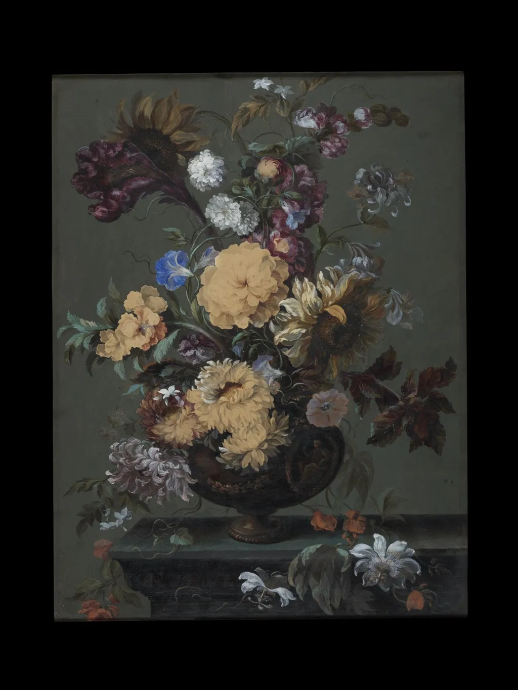Flowers in a Vase, by Mary RA Moser, watercolor, 1763