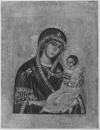 Mary with Christ-child (epitaphe of Oswald von Straubing)
