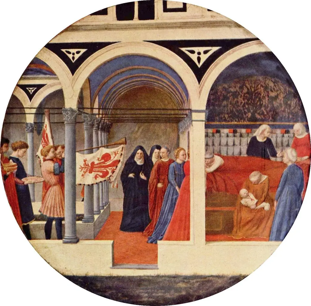 Desco da parto, by Masaccio