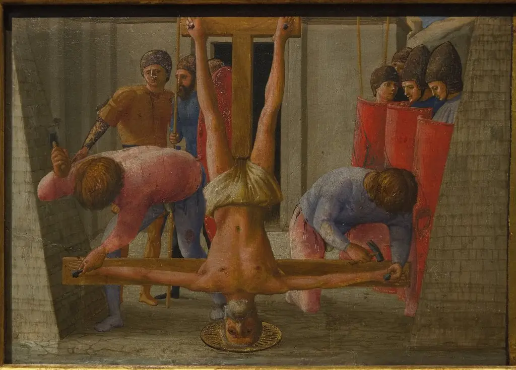 The Crucifixion of Saint Peter, by Masaccio