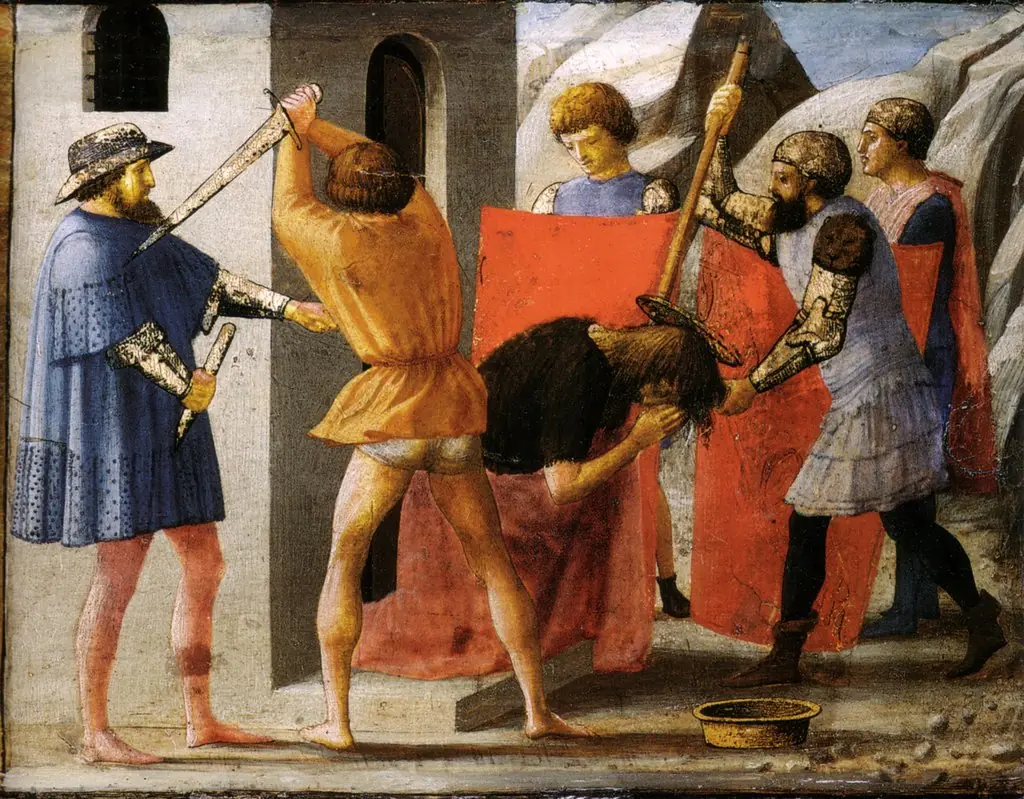 The Decapitation of Saint John the Baptist, by Masaccio