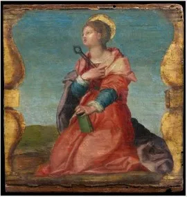 Saint Apollonia, by Maso da San Friano, unspecified, 1561