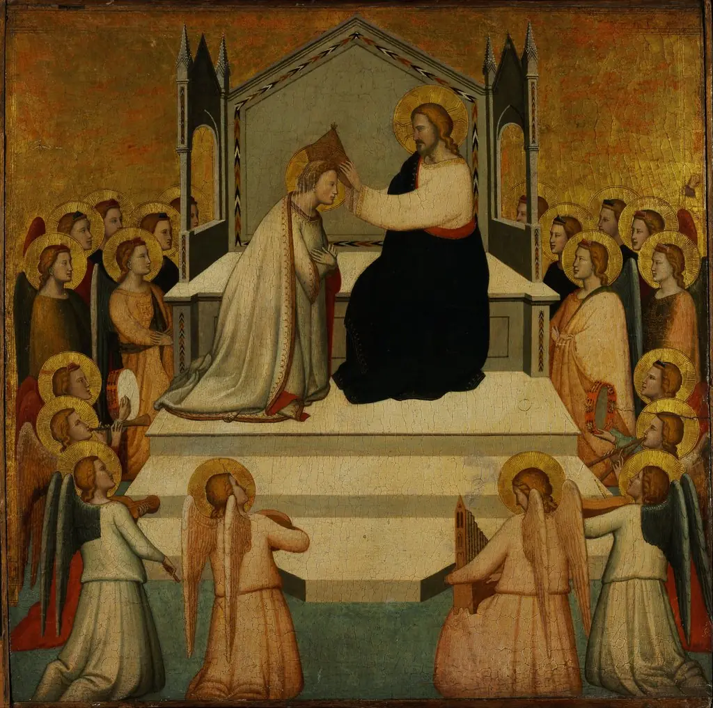 Coronation of the Virgin, by Maso di Banco