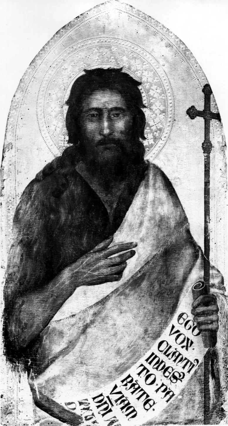 Saint John the Baptist, by Maso di Banco, paint, 1325