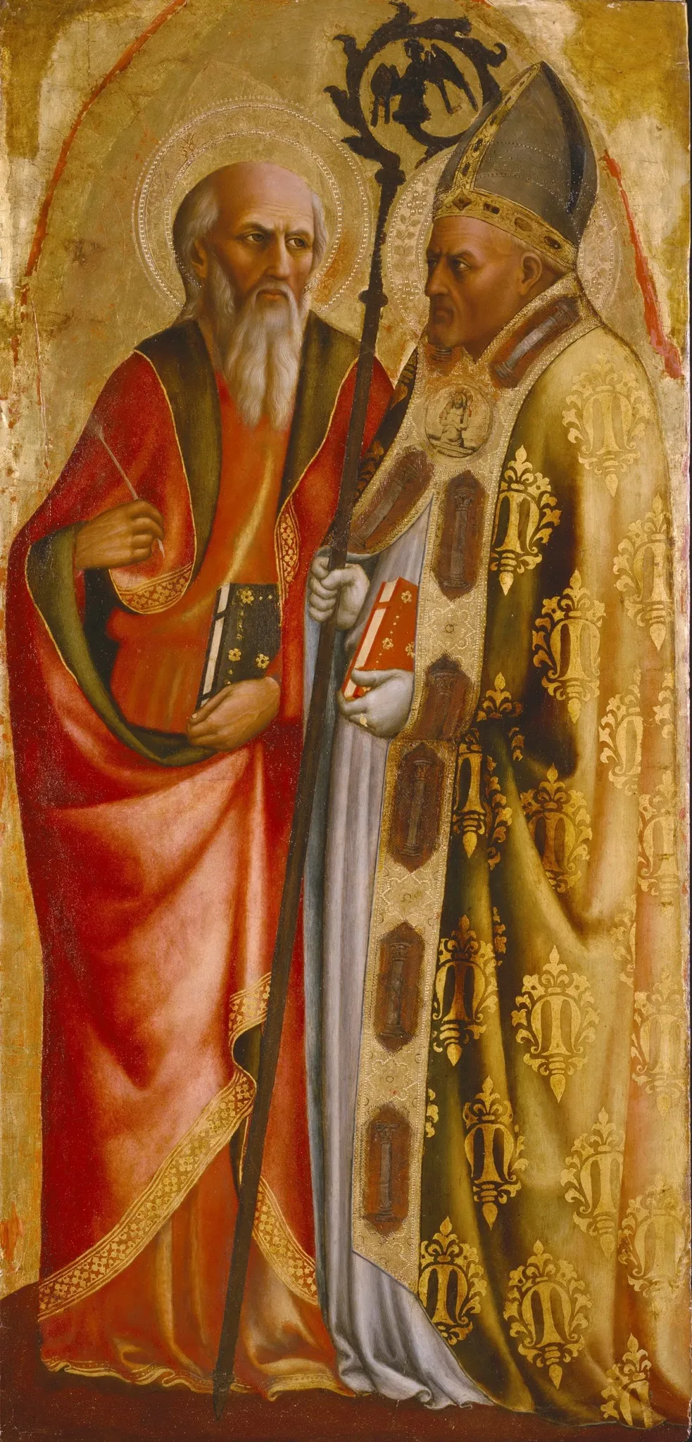 Saints John the Evangelist(?) and Martin of Tours, by Masolino da Panicale, unspecified, 1428