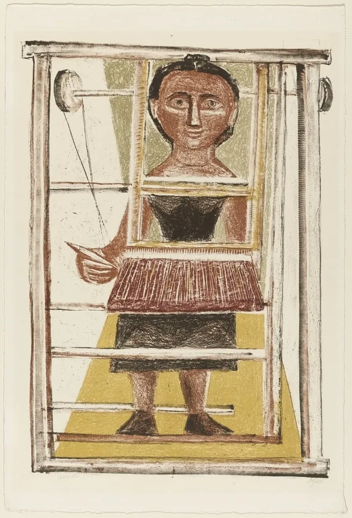 Untitled, by Massimo Campigli, ink, 1951