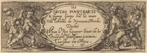 Les divers pourtraicts et figures I (Title Page), by Master AD