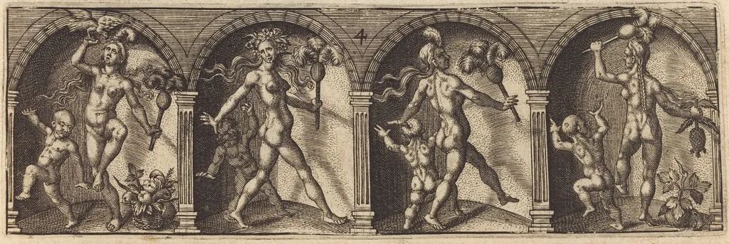 Les divers pourtraicts et figures IV, by Master AD, ink, 1600