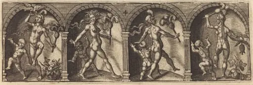 Les divers pourtraicts et figures IV, by Master AD