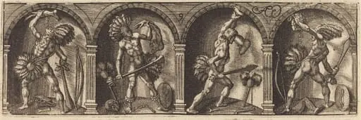 Les divers pourtraicts et figures IX, by Master AD