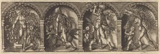 Les divers pourtraicts et figures V, by Master AD