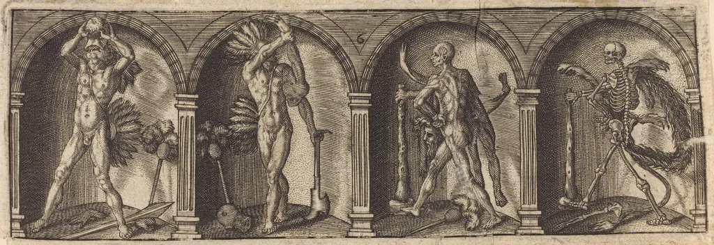 Les divers pourtraicts et figures VI, by Master AD, ink, 1600