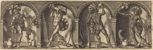 Les divers pourtraicts et figures VIII, by Master AD