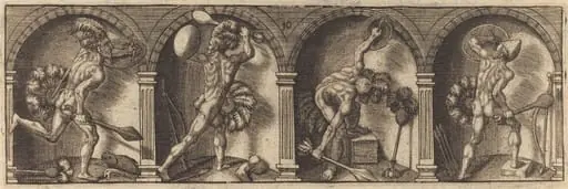Les divers pourtraicts et figures X, by Master AD
