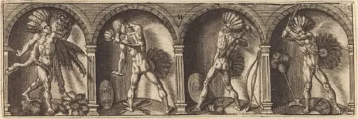 Les divers pourtraicts et figures XI, by Master AD