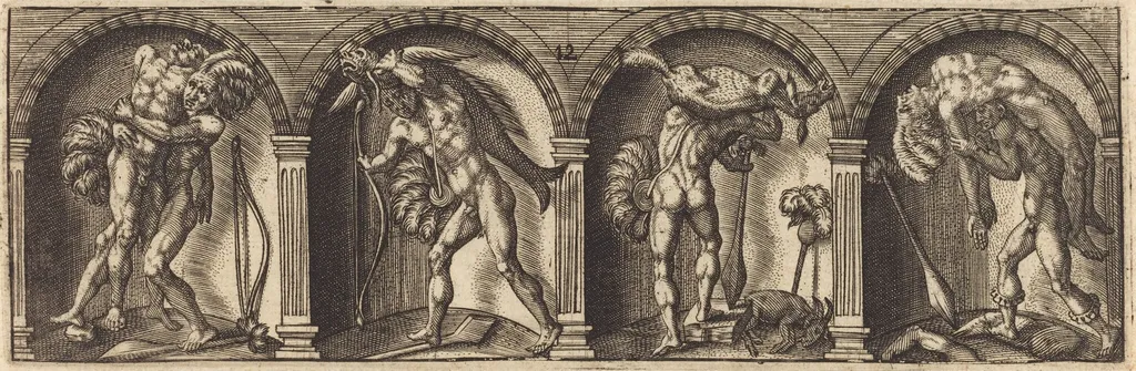 Les divers pourtraicts et figures XII, by Master AD, ink, 1600