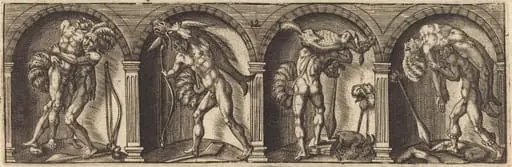 Les divers pourtraicts et figures XII, by Master AD