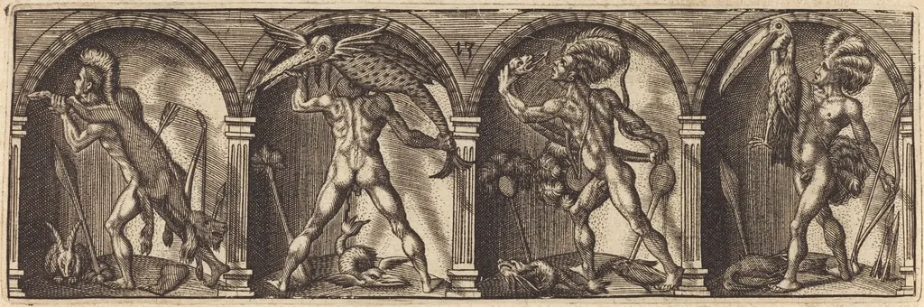 Les divers pourtraicts et figures XIII, by Master AD, ink, 1600