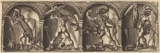 Les divers pourtraicts et figures XIII, by Master AD