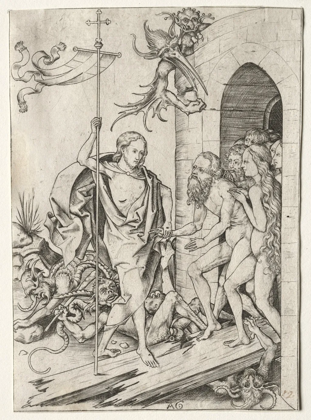 Passion of Jesus Christ: The Descent into Limbo, by Master AG, 1404