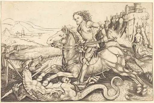 Saint George and the Dragon, by Master AG