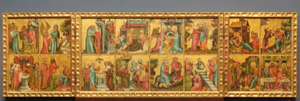 The Buxtehude Altar, by Master Bertram, unspecified, 1390