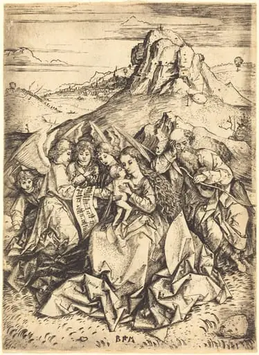 The Rest on the Flight into Egypt, by Master BM