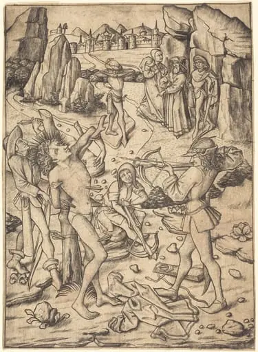 Martyrdom of Saint Sebastian, by Master E.S.