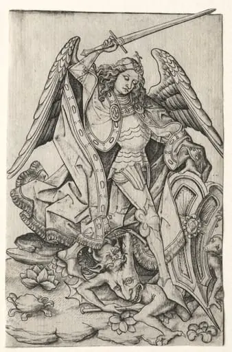 Saint Michael, by Master E.S.