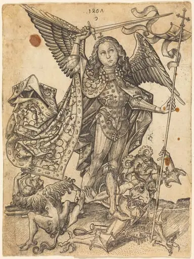 Saint Michael Defeating the Devils, by Master E.S.