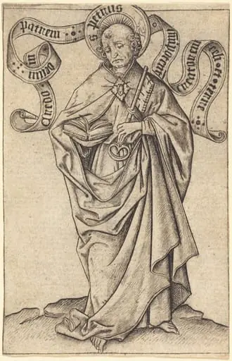 Saint Peter, by Master E.S.