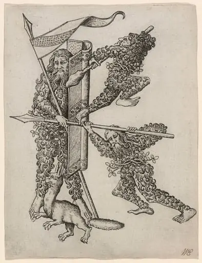 The Letter "K", by Master E.S.